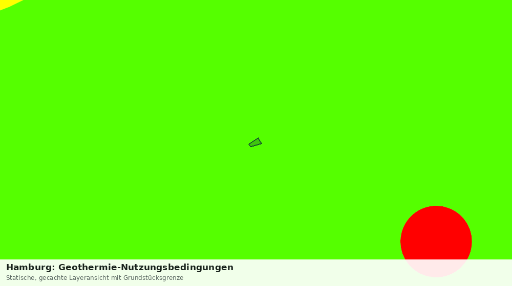 Statische Kartenansicht: Hamburg: Geothermie-Nutzungsbedingungen