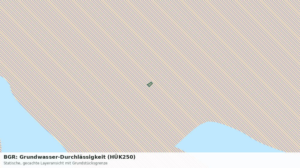 Statische Kartenansicht: BGR: Grundwasser-Durchlässigkeit (HÜK250)