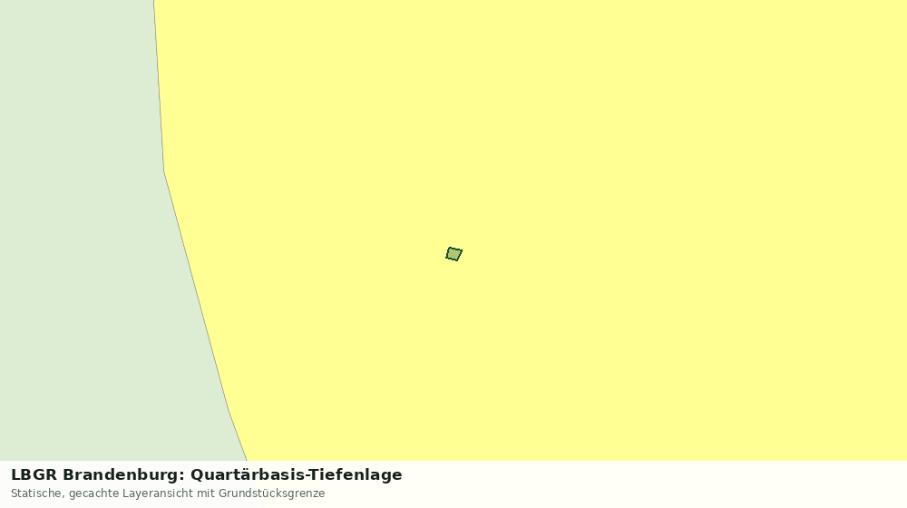 Statische Kartenansicht: LBGR Brandenburg: Quartärbasis-Tiefenlage