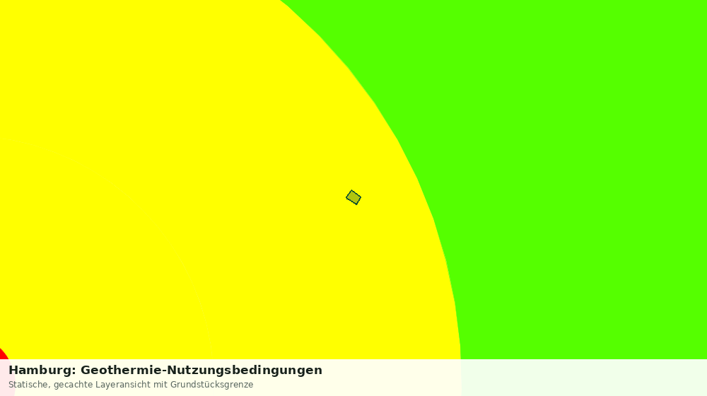 Statische Kartenansicht: Hamburg: Geothermie-Nutzungsbedingungen