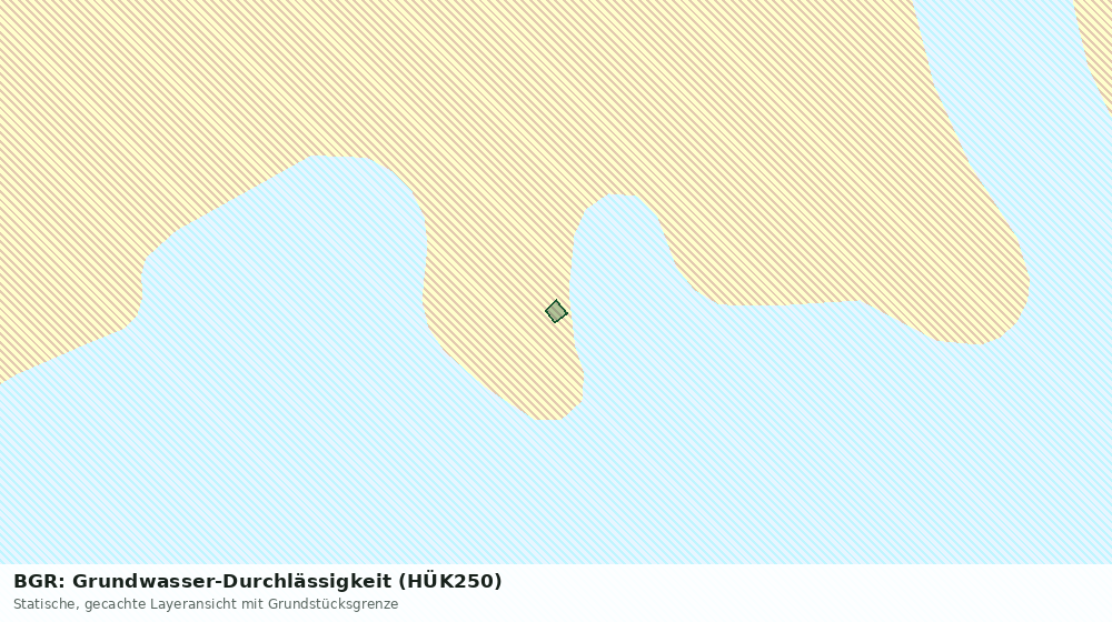 Statische Kartenansicht: BGR: Grundwasser-Durchlässigkeit (HÜK250)