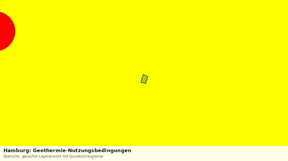 Statische Kartenansicht: Hamburg: Geothermie-Nutzungsbedingungen