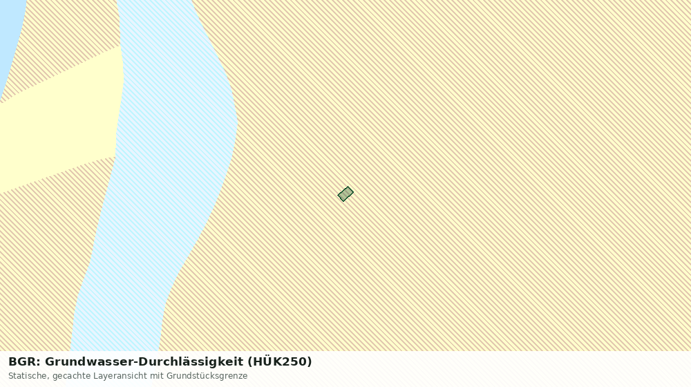 Statische Kartenansicht: BGR: Grundwasser-Durchlässigkeit (HÜK250)