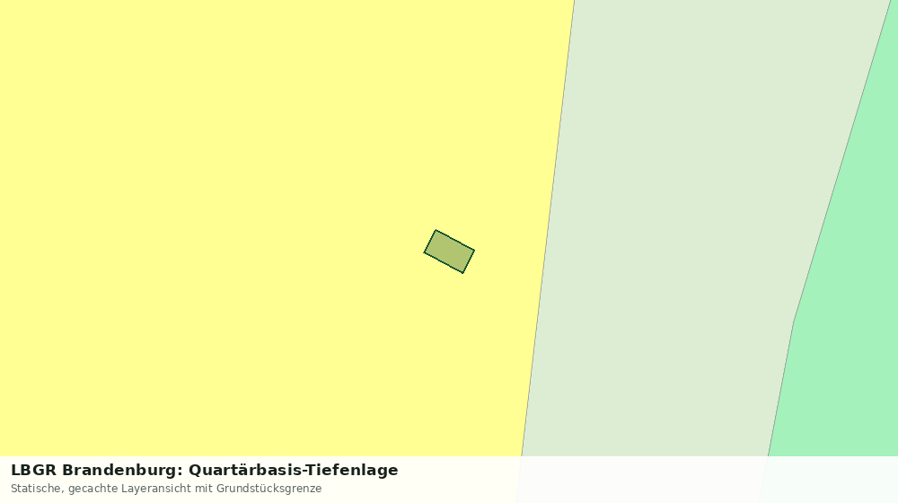 Statische Kartenansicht: LBGR Brandenburg: Quartärbasis-Tiefenlage