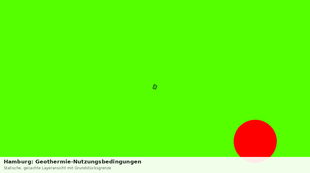 Statische Kartenansicht: Hamburg: Geothermie-Nutzungsbedingungen