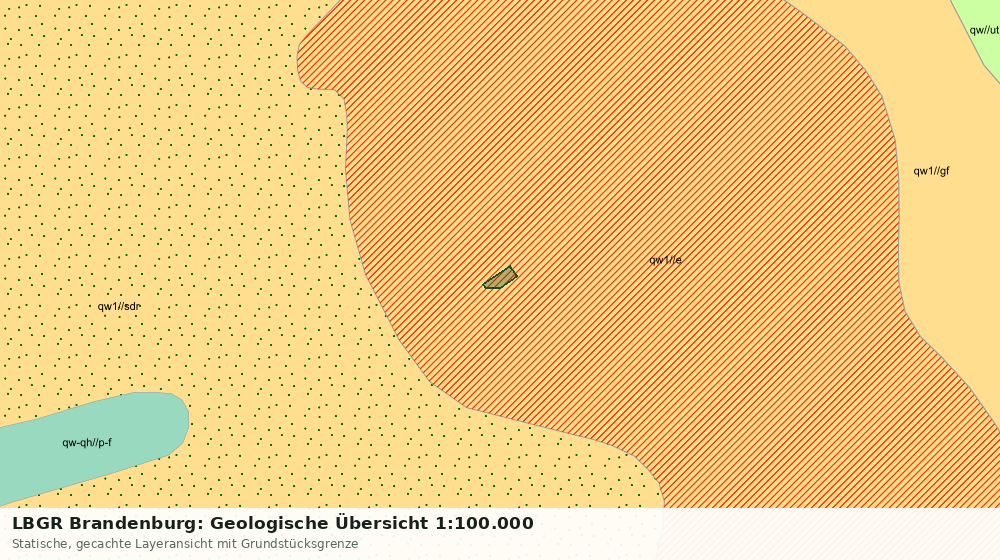Statische Kartenansicht: LBGR Brandenburg: Geologische Übersicht 1:100.000