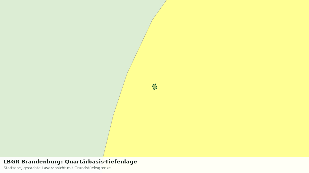 Statische Kartenansicht: LBGR Brandenburg: Quartärbasis-Tiefenlage