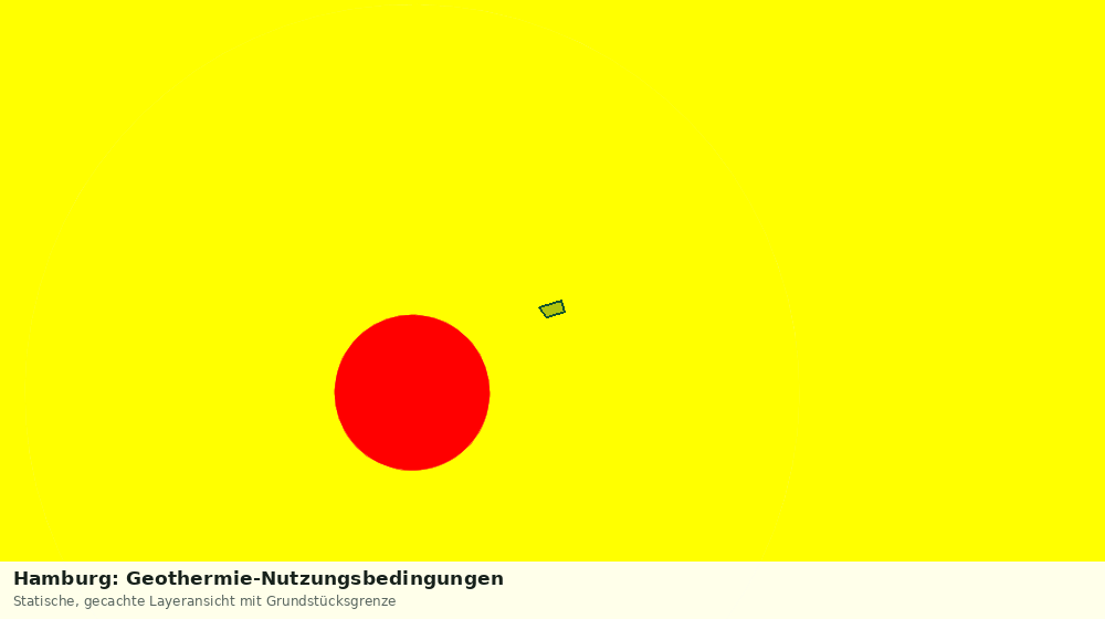 Statische Kartenansicht: Hamburg: Geothermie-Nutzungsbedingungen