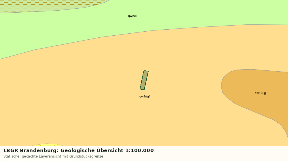 Statische Kartenansicht: LBGR Brandenburg: Geologische Übersicht 1:100.000