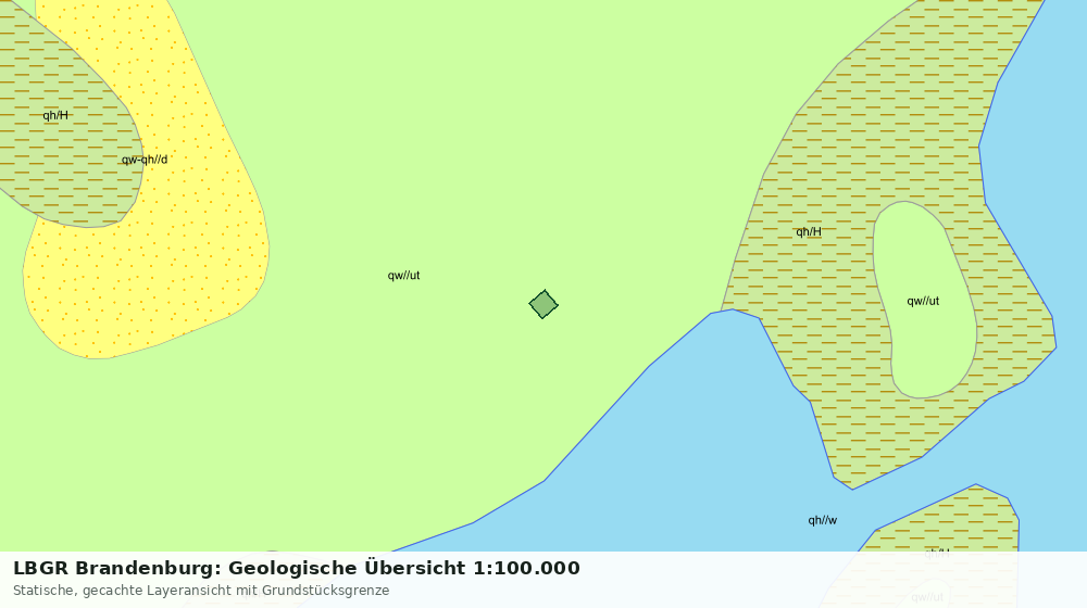 Statische Kartenansicht: LBGR Brandenburg: Geologische Übersicht 1:100.000