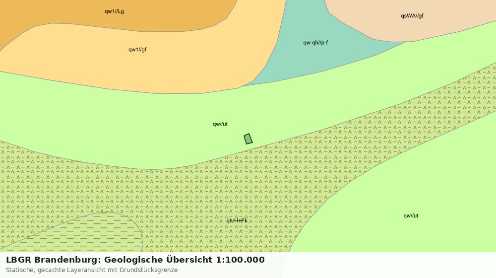 Statische Kartenansicht: LBGR Brandenburg: Geologische Übersicht 1:100.000