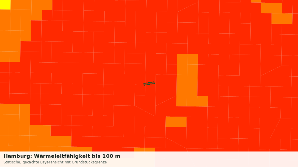 Statische Kartenansicht: Hamburg: Wärmeleitfähigkeit bis 100 m