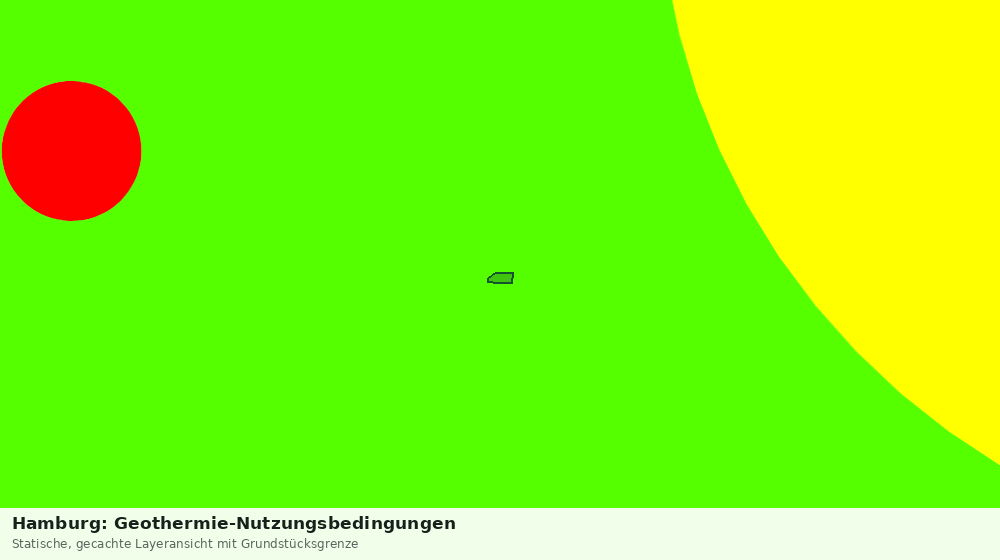 Statische Kartenansicht: Hamburg: Geothermie-Nutzungsbedingungen