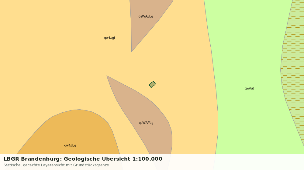 Statische Kartenansicht: LBGR Brandenburg: Geologische Übersicht 1:100.000