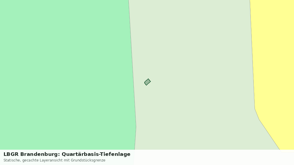 Statische Kartenansicht: LBGR Brandenburg: Quartärbasis-Tiefenlage