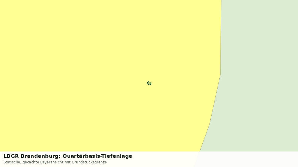 Statische Kartenansicht: LBGR Brandenburg: Quartärbasis-Tiefenlage