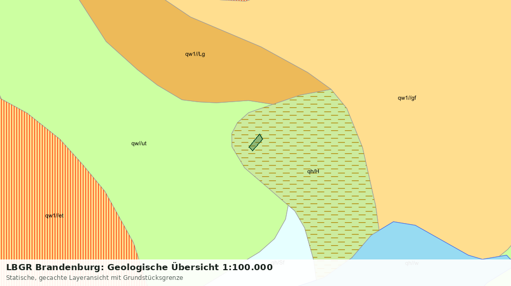Statische Kartenansicht: LBGR Brandenburg: Geologische Übersicht 1:100.000