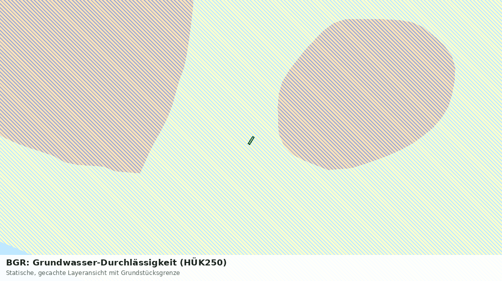Statische Kartenansicht: BGR: Grundwasser-Durchlässigkeit (HÜK250)