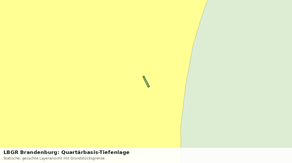 Statische Kartenansicht: LBGR Brandenburg: Quartärbasis-Tiefenlage