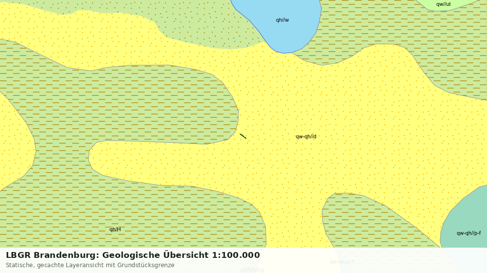 Statische Kartenansicht: LBGR Brandenburg: Geologische Übersicht 1:100.000