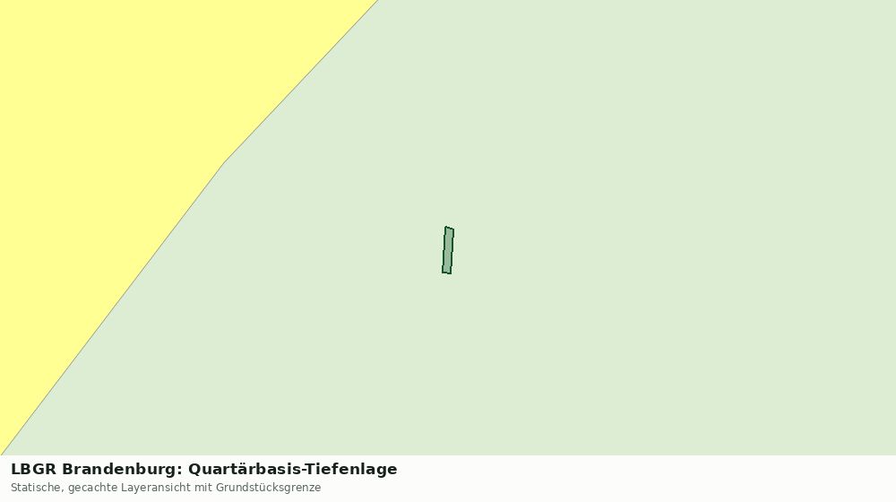 Statische Kartenansicht: LBGR Brandenburg: Quartärbasis-Tiefenlage