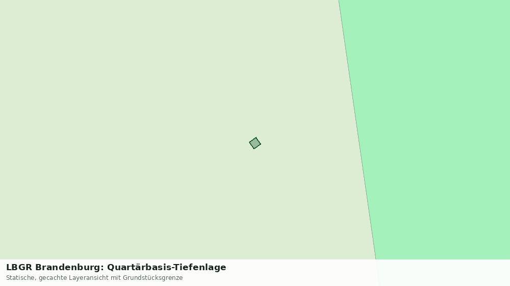 Statische Kartenansicht: LBGR Brandenburg: Quartärbasis-Tiefenlage