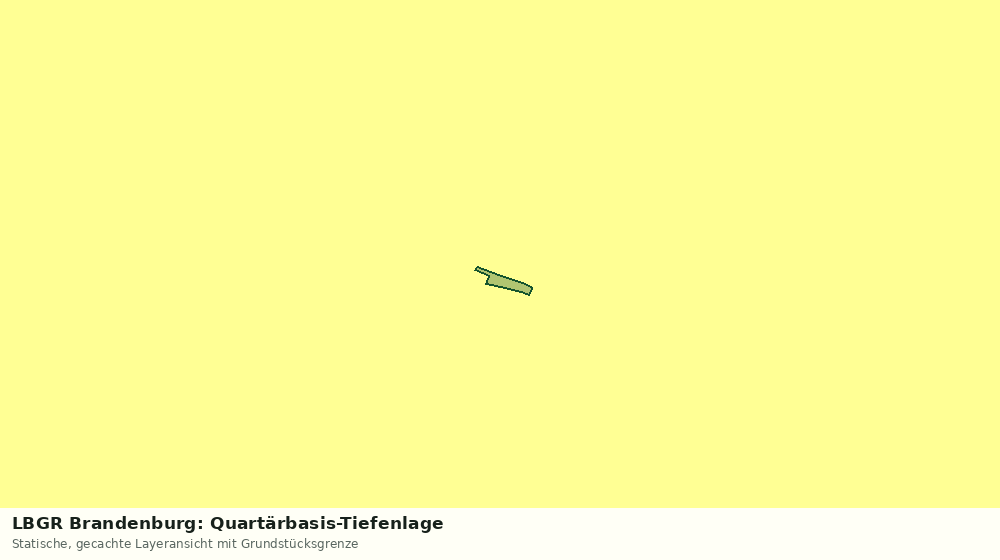 Statische Kartenansicht: LBGR Brandenburg: Quartärbasis-Tiefenlage