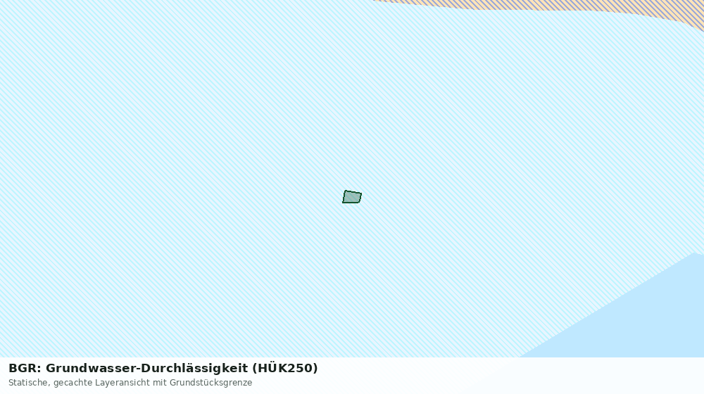 Statische Kartenansicht: BGR: Grundwasser-Durchlässigkeit (HÜK250)