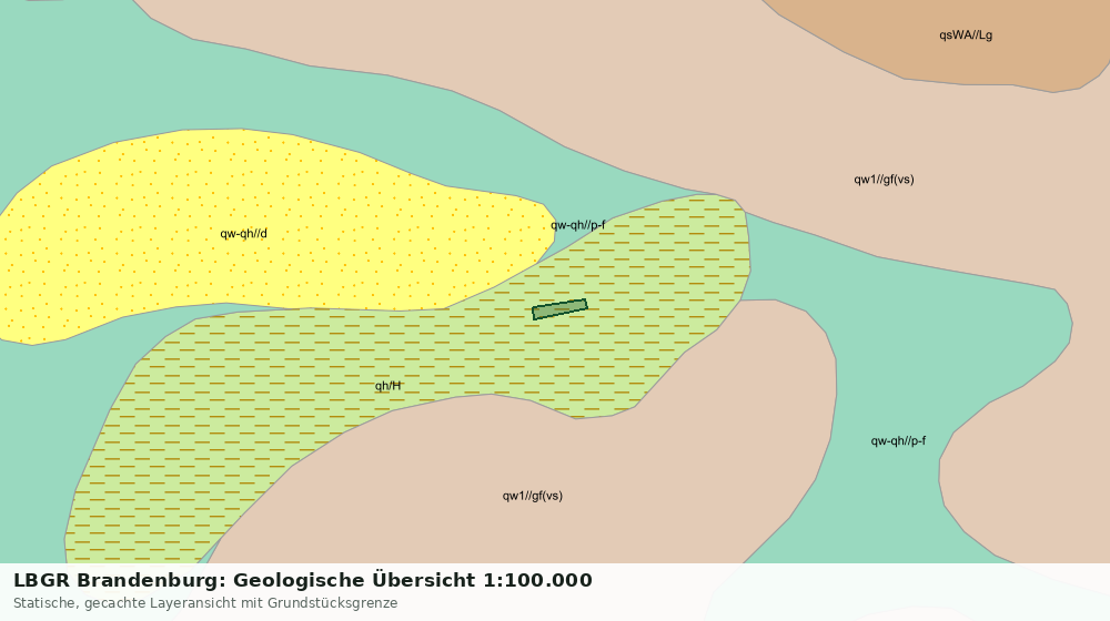 Statische Kartenansicht: LBGR Brandenburg: Geologische Übersicht 1:100.000