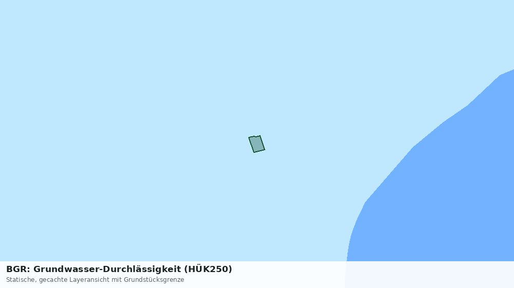 Statische Kartenansicht: BGR: Grundwasser-Durchlässigkeit (HÜK250)