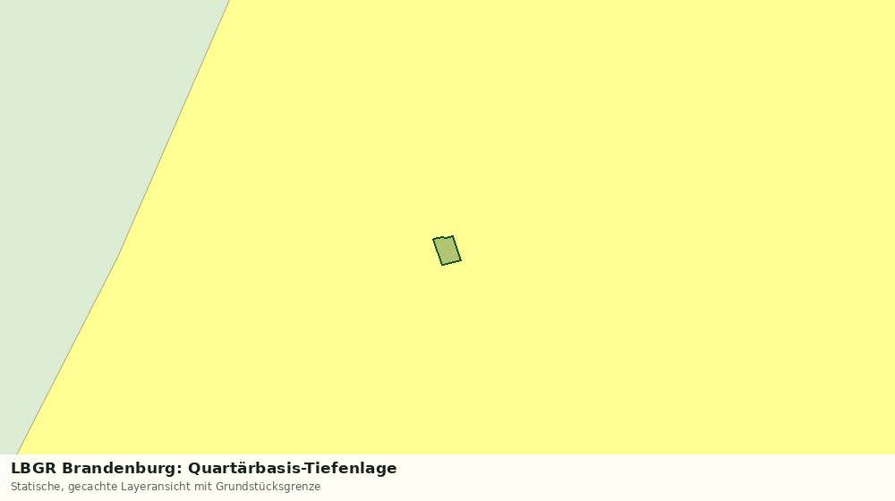 Statische Kartenansicht: LBGR Brandenburg: Quartärbasis-Tiefenlage