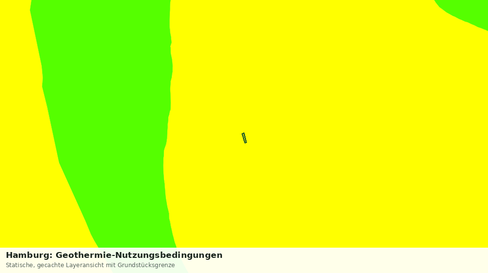 Statische Kartenansicht: Hamburg: Geothermie-Nutzungsbedingungen