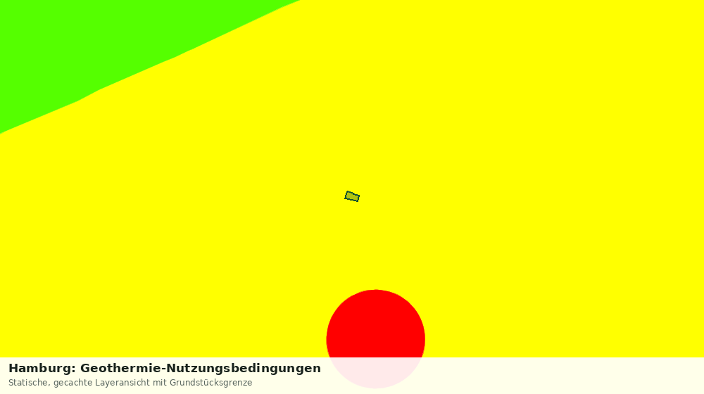 Statische Kartenansicht: Hamburg: Geothermie-Nutzungsbedingungen