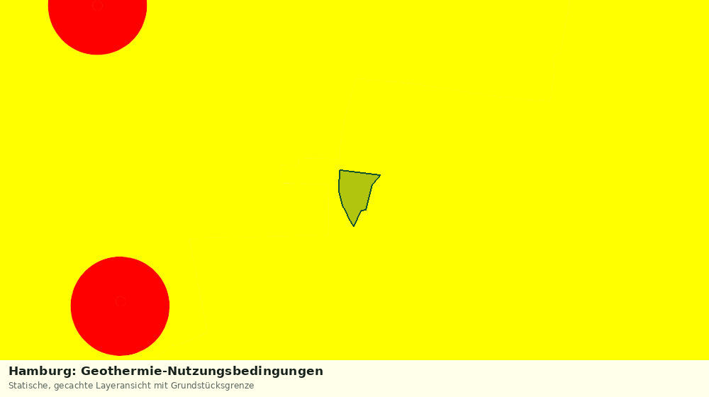 Statische Kartenansicht: Hamburg: Geothermie-Nutzungsbedingungen