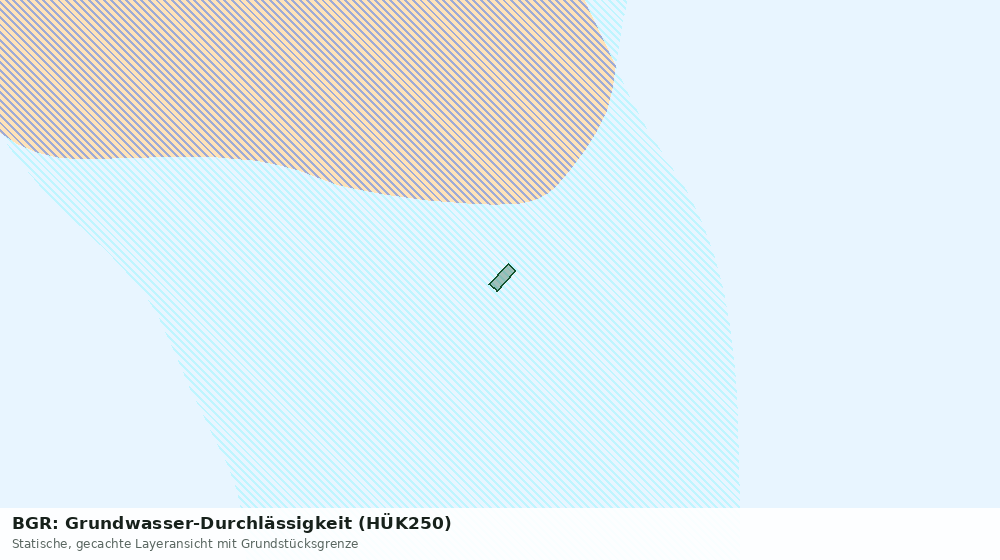 Statische Kartenansicht: BGR: Grundwasser-Durchlässigkeit (HÜK250)