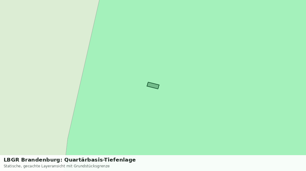 Statische Kartenansicht: LBGR Brandenburg: Quartärbasis-Tiefenlage