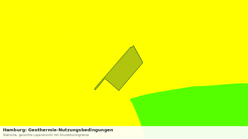 Statische Kartenansicht: Hamburg: Geothermie-Nutzungsbedingungen