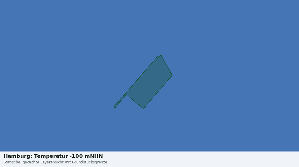 Statische Kartenansicht: Hamburg: Temperatur -100 mNHN
