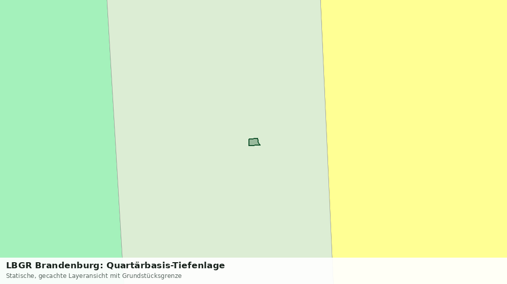 Statische Kartenansicht: LBGR Brandenburg: Quartärbasis-Tiefenlage