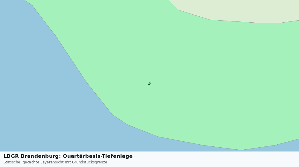 Statische Kartenansicht: LBGR Brandenburg: Quartärbasis-Tiefenlage