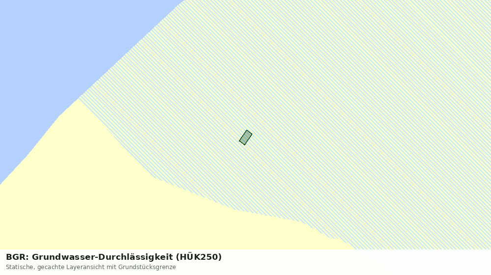 Statische Kartenansicht: BGR: Grundwasser-Durchlässigkeit (HÜK250)