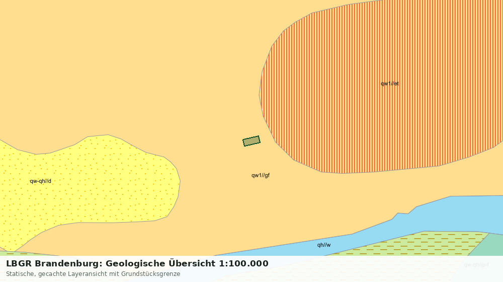 Statische Kartenansicht: LBGR Brandenburg: Geologische Übersicht 1:100.000