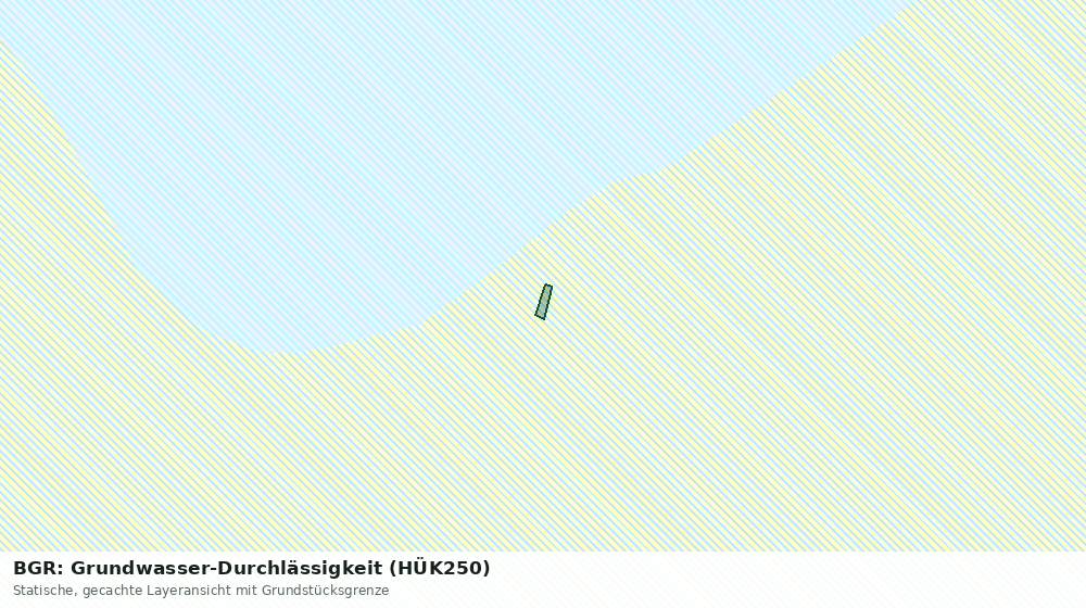 Statische Kartenansicht: BGR: Grundwasser-Durchlässigkeit (HÜK250)