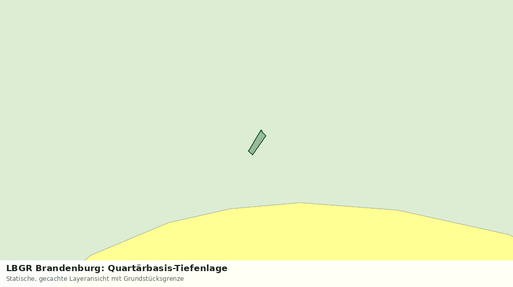 Statische Kartenansicht: LBGR Brandenburg: Quartärbasis-Tiefenlage