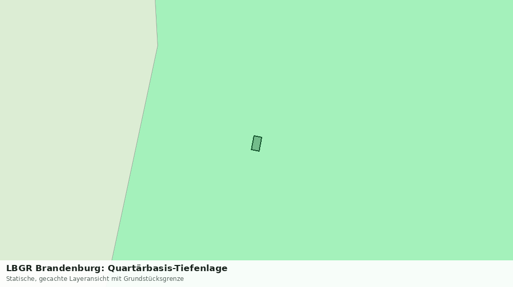 Statische Kartenansicht: LBGR Brandenburg: Quartärbasis-Tiefenlage