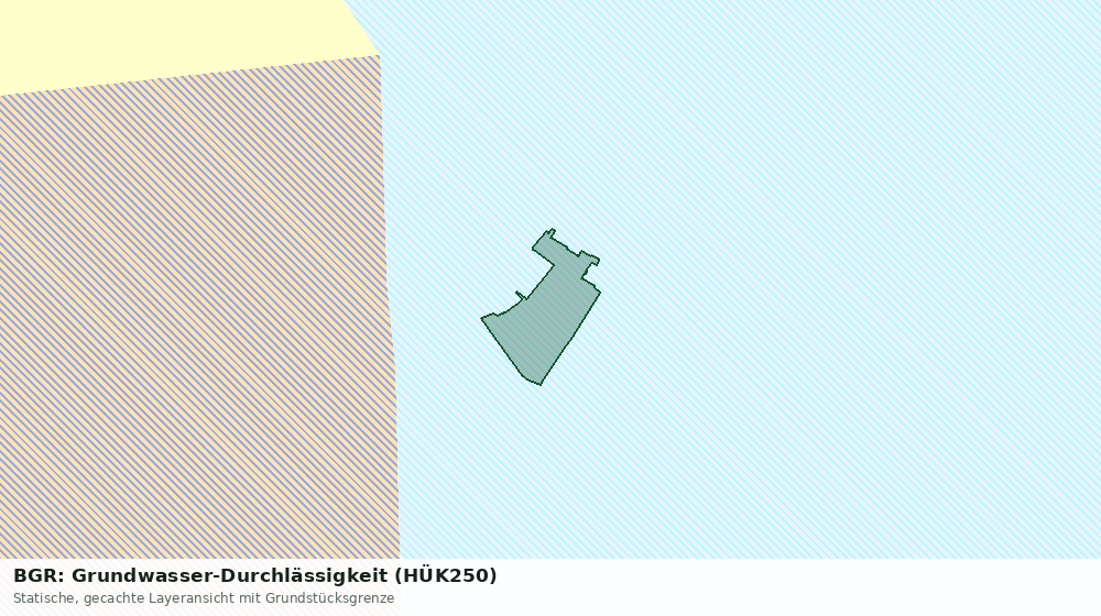 Statische Kartenansicht: BGR: Grundwasser-Durchlässigkeit (HÜK250)