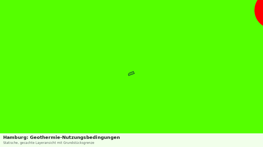 Statische Kartenansicht: Hamburg: Geothermie-Nutzungsbedingungen