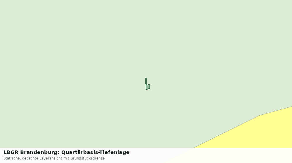 Statische Kartenansicht: LBGR Brandenburg: Quartärbasis-Tiefenlage