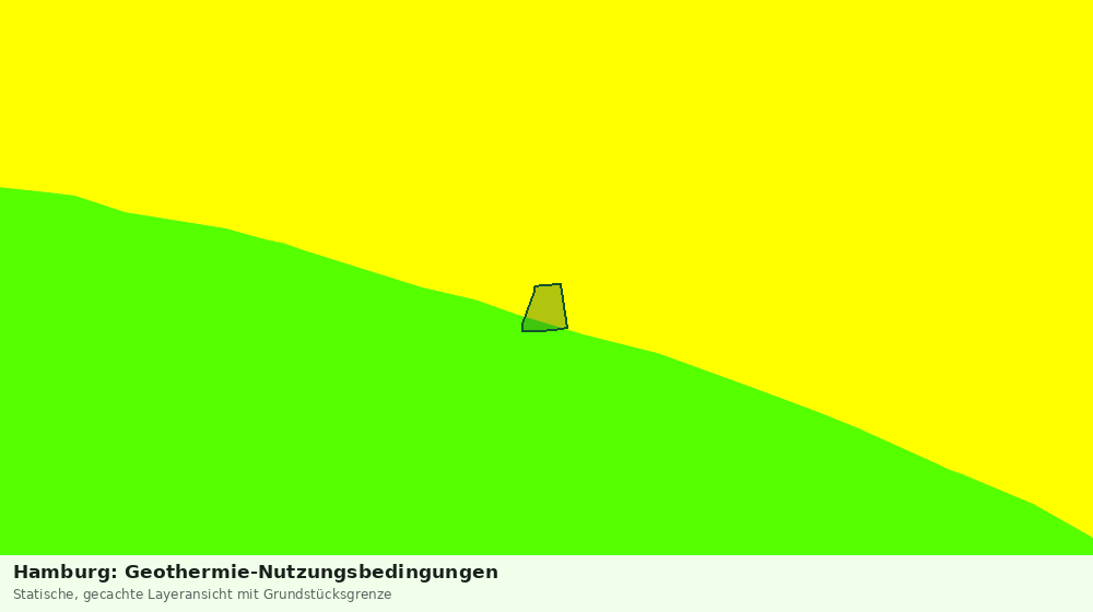Statische Kartenansicht: Hamburg: Geothermie-Nutzungsbedingungen