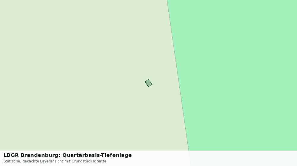 Statische Kartenansicht: LBGR Brandenburg: Quartärbasis-Tiefenlage